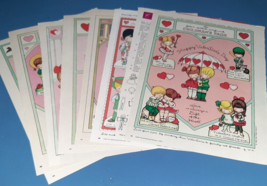 Joan Walsh Anglund Magazine Childrens Page Lot Valentines Day Paper Doll... - $18.32