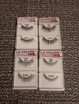 4 Pair LA Colors DramatiLASH DREAMY #984/976/982/975 False Black Eyelash... - £14.12 GBP