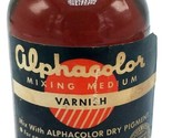 Vintage Alphacolor Varnish Mixing Medium Mix w Alphacolor Dry Pigment NO... - $59.35