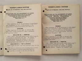 LOT 1921-27 antique 6pc PENNSYLVANIA RAILROAD REGULATION BOOKS eastern r... - $42.08
