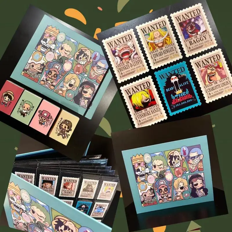 10/30/56Pcs One Piece Wanted Posters Anime Stamps Album Cartoon Stamp Stickers - £22.47 GBP+