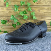 Bloch  Women Tap Dance Shoes Black Leather Lace Up Size 6.5 Medium - £19.78 GBP