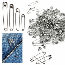 400 Ct Safety Pins Assorted Silver Sewing Quilt Crafting Jewelry Beading... - £16.77 GBP