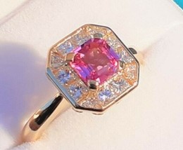 Pink Sapphire Diamond Ring - $2,153.56