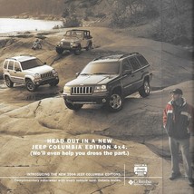 2004 Jeep COLUMBIA EDITIONS sales brochure folder US Grand Cherokee Wran... - £7.84 GBP
