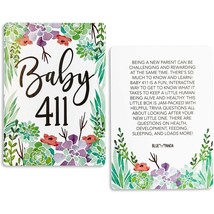 100-Cards Floral Baby Shower Party Trivia Card Game, Double Sided, 2.5X3.5&quot; - $19.99