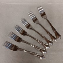 Breton Rose Dinner Forks 6 Stainless Steel Made in Japan Unknown Manufacturer - £28.97 GBP