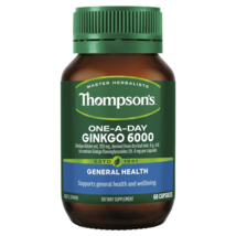 Thompson&#39;s One-A-Day Ginkgo 6000mg 60 Capsules - £72.53 GBP