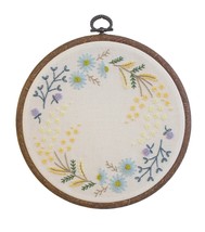 Olympus Garden Party French Embroidery Kit Botanical Wreath Mimosa GP-K13 - $44.95