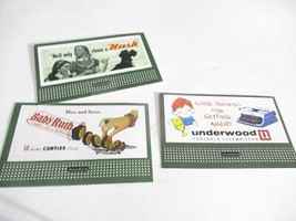 LIONEL THREE REPRODUCTION BILLBOARDS - BABY RUTH/NASH/UNDERWOOD - LN- H34 - £2.60 GBP