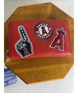 MLB LA Angels Patches Zip Around Wallet Womens - €37,99 EUR