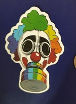 Rainbow Gas Mask Evil Clown Skateboard Laptop Guitar Toolbox Decal Sticker - £3.19 GBP
