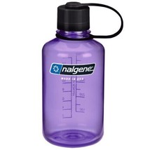 Nalgene Sustain 16oz Narrow Mouth Bottle (Purple w/ Black Cap) Recycled ... - £11.49 GBP