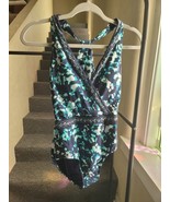 Jantzen JZ20102M Mare Swimsuit One Piece Swim Blue Pattern NEW NWT SIZE 6 - $51.41 CAD