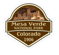 12&quot; mesa verde national park colorado 1906 state bumper sticker decal usa made - £23.59 GBP