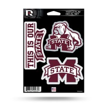 Ncaa Mississippi State Vinyl Decal Football - 2 Free Window Decal $11.99 Value - $14.01