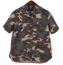 Polo Ralph Lauren Shirt Mens XL Classic Fit Woodland Camo Button Front S/S - £29.60 GBP