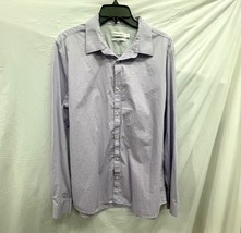 Calvin Klein Lavender Liquid Cotton Long Sleeve Shirt Large - $285.10 MXN