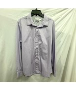 Calvin Klein Lavender Liquid Cotton Long Sleeve Shirt Large - $20.34 CAD