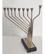 Vintage 60s Judaica Wainberg Jerusalem SilverPlated Kinetic Hanukah Meno... - $2,574.87 MXN