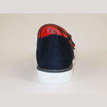 Men Tayno Dressy Casual Soft Suede Comfortable Double Buckle #Freshman Navy image 6