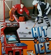 Hit The Ice Arcade Flyer 1990 Original Video Game Artwork Promo Vintage 8.5 x 11 - £22.79 GBP