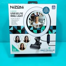 Nizoni USB Ring Light LED Video Selfies Tiktok YouTube 3 Mode Wired Cont... - $29.69