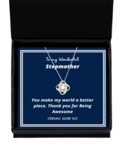 To my StepMother,  Love Knot Silver Necklace. Model 64035  - £31.41 GBP