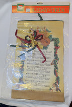 VTG Kurt S Adler Holiday Trim Hanging Christmas Music Scroll Silent Night NEW - £15.92 GBP