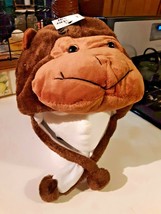 Winter Wear Animal Beanie Hat - 1 Size - Poly w/ Fleece Lining - Monkey - $14.84