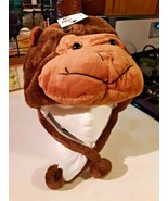 Winter Wear Animal Beanie Hat - 1 Size - Poly w/ Fleece Lining - Monkey - £11.62 GBP