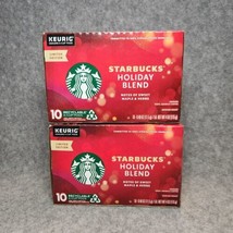 Starbucks Holiday Blend Medium Roast K-Cup Coffee Pods 20-Count 3/2024 - £12.85 GBP