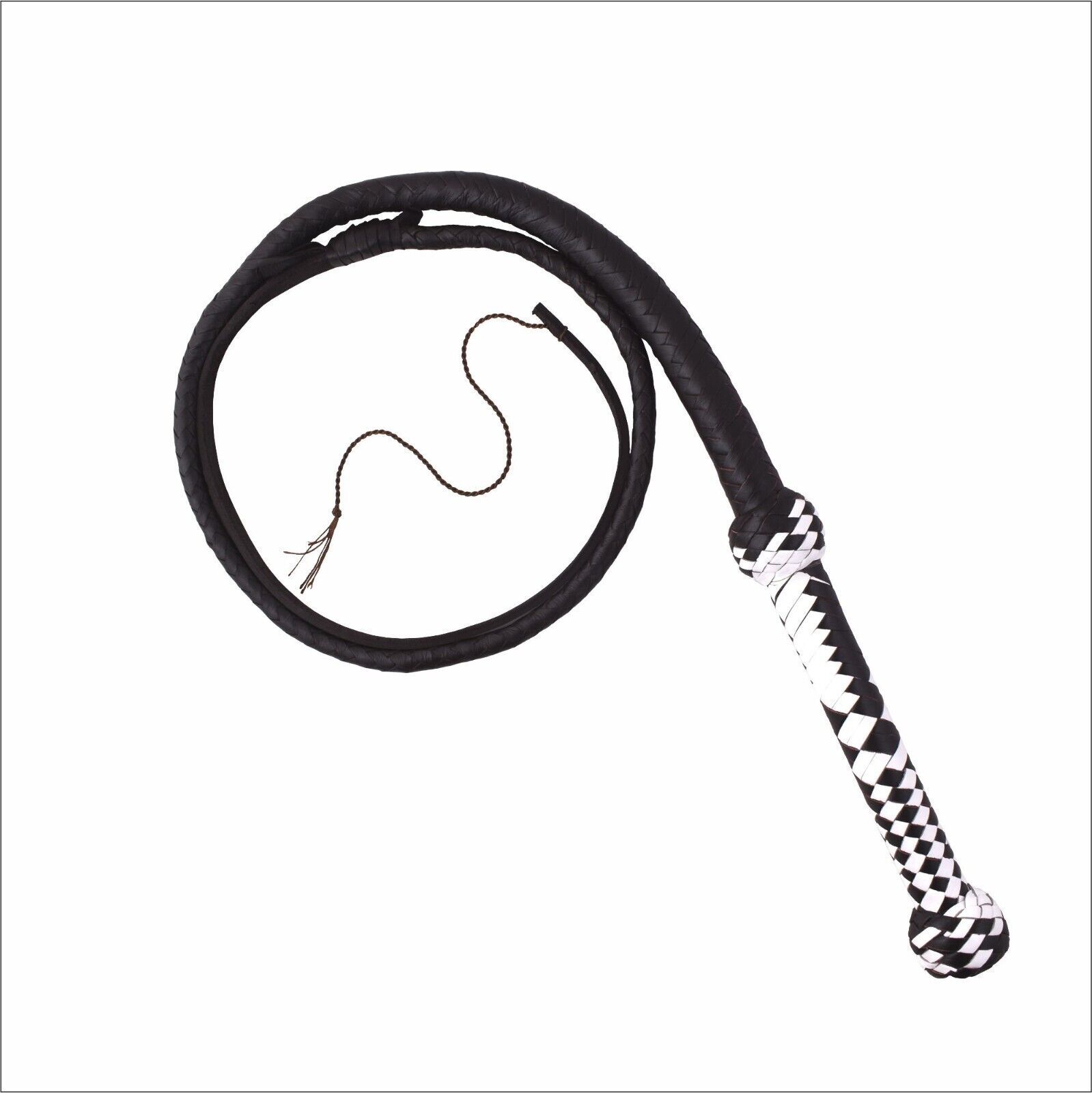 Genuine Cow Hide Leather Bullwhip 04 Feet Long 12 Plaits Heavy Duty Whip - $23.36