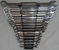 READ Vintage Craftsman 17 pc SAE 12 pt VA Combination Wrench Set USA 1/4=1-5/16 - £279.76 GBP