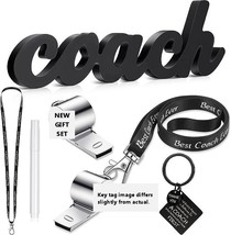 New In Pacakge Best Coach Ever Gift - Wood Sign, Whistle, Key Tag, Lanyard, Etc. - £20.69 GBP