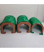 Thomas &amp; Friends Train Tunnel set 3 green brown for Trackmaster Motorize... - $51.61 CAD