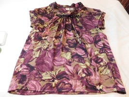 Womens ladies Emma James short sleeve blouse shirt Top Size M medium GUC* - £14.27 GBP