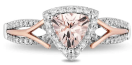 Enchanted Disney Aurora 6.0mm Trillion-Cut T.W. Diamond Engagement Wedding Rings - £100.13 GBP