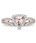 Enchanted Disney Aurora 6.0mm Trillion-Cut T.W. Diamond Engagement Weddi... - £100.72 GBP