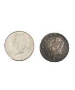 2 Kennedy Half Dollars 1967 1968  Circulated Condition Philadelphia   #6 - $4.99