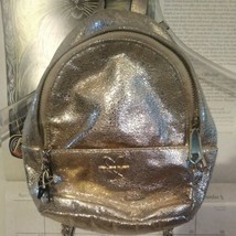 Victorias Secret Gold Backpack Mini Chain Straps Logo Charms CUTE!!! - £38.77 GBP