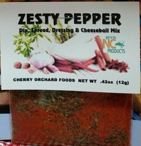Zesty Pepper Dip Mix (2 mixes) makes dips, spreads, cheeseballs salad dressings - £9.82 GBP