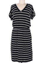 NEW Banana Republic Factory Women’s T-Shirt V-Neck Stripe Dress Size M NWT - £39.06 GBP