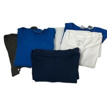 Lot of 5 Chicos 3/4 Sleeve Tops Size &quot;0&quot; Small Vneck and Round Neck - £22.15 GBP