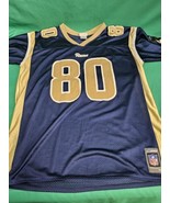 Vtg Isaac Bruce 80 St Louis Rams Blue Nylon Mesh Football Jersey Mens XL... - $23.00