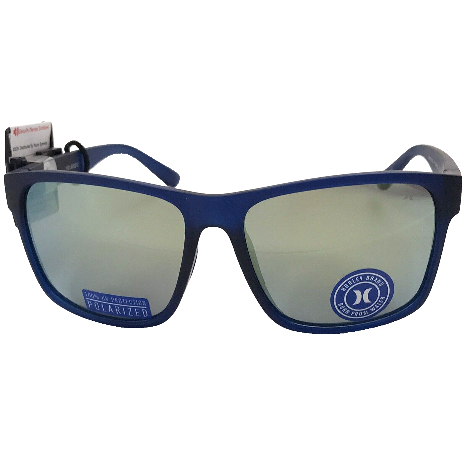 Hurley Men Polarized Sunglasses Blue Frame Green Mirror Lens 57 mm Canyon - $34.87
