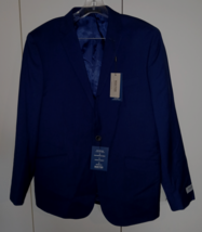 REACTION KENNETH COLE MEN&#39;S BLUE STRETCH SPORT JACKET-42R-NWT-$250-MODER... - $75.00
