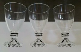 THREE (3) Vintage ~ Anchor Hocking ~ Berwick Boopie ~ Clear ~ Drinking Glasses - £17.93 GBP