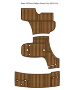 Sessa C35 Swim Platform Cockpit Pad Boat EVA Foam Teak Deck Floor Self A... - $817.00