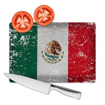 Mexico : Gift Cutting Board Flag Retro Artistic Mexican Expat Country - £22.79 GBP